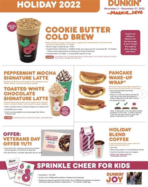 Dunkin unveils 2024 holiday menu, including cookie。